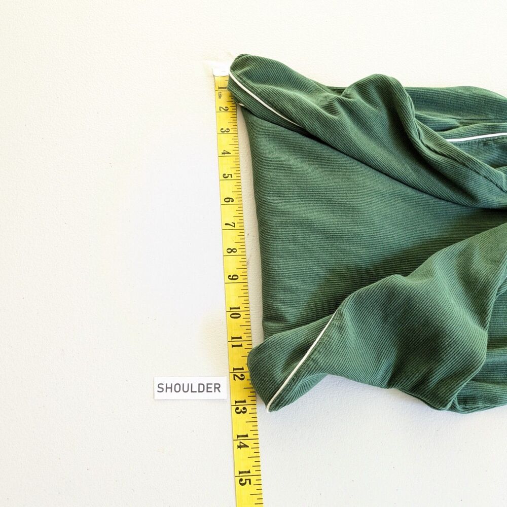 Nike Women's Small Ribbed Mock Neck Top Green Long Sleeve White Piping Cotton - Picture 8 of 10